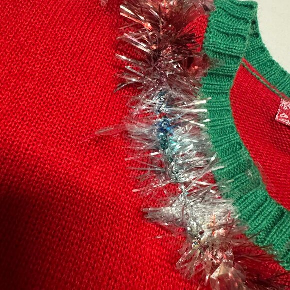 ugly christmas sweater 33 degrees llama red Size M - Picture 2 of 12